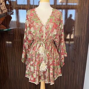Floral V-Neck Mini Dress